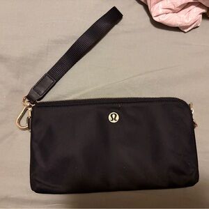 lululemon athletica Black Wristlet Bag